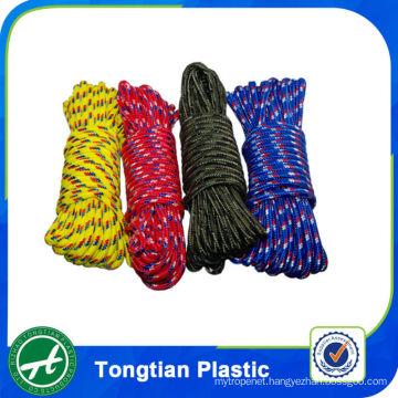 All kinds of pp / pe / polyester / nylon 2-40 mm twisted / braided color high strength rope
